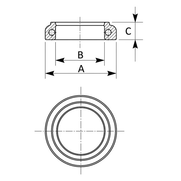 Nova-FERR Cuscinetto Reggispinta in Acciaio Zincato D.MM20X28,5 - NOVA-FERR - Immagine 2